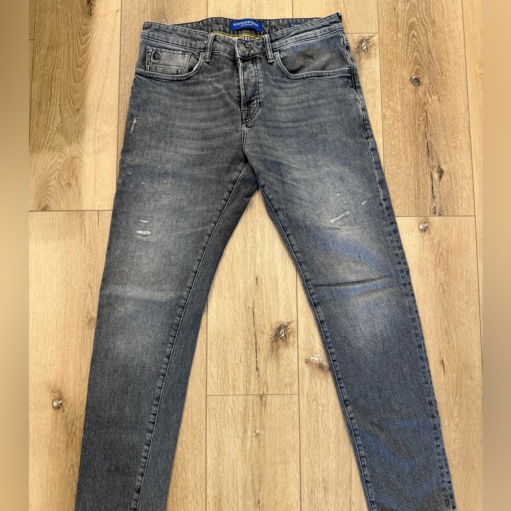 Scotch & Soda Gray Slim Fit Jeans
